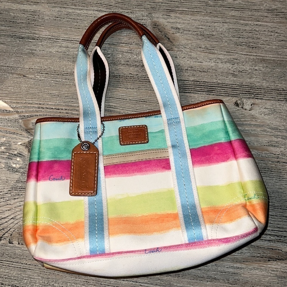 Coach Hamptons Water Color Small Handbag - Picture 3 of 12